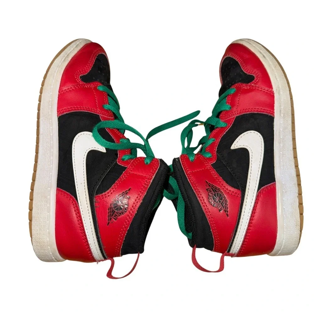Nike Air Jordan‎ 1 Retro Holiday Christmas Kids 2Y Pre-Owned DQ8419-006 Shoes